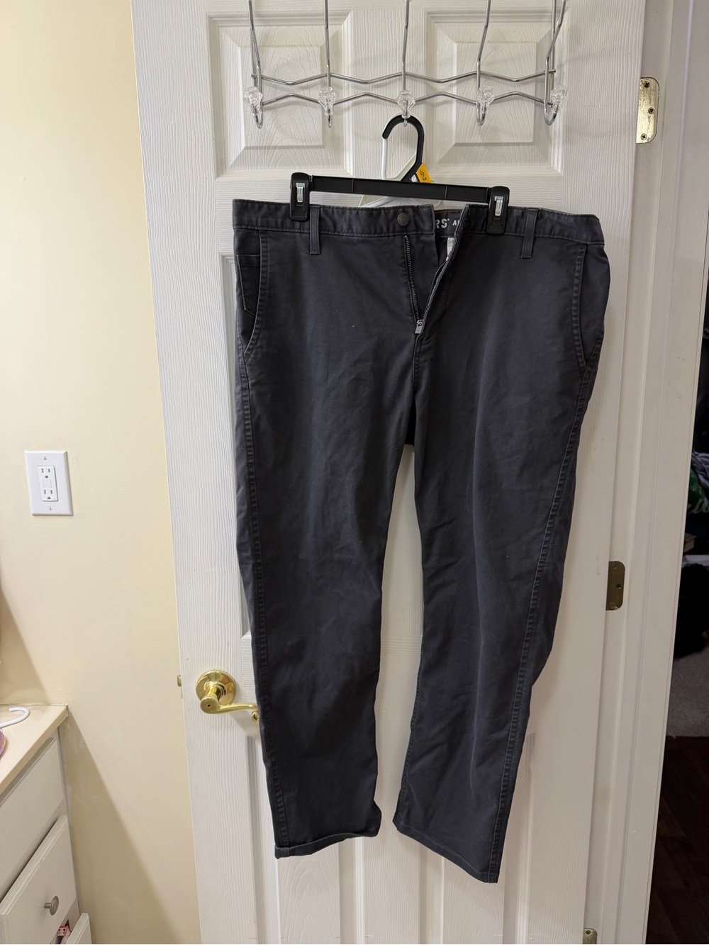 Dockers Men's Charcoal Gray Chinos